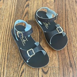 Salt Water Sandals by Hoy Sun San Surfer Brown Leather Sandals